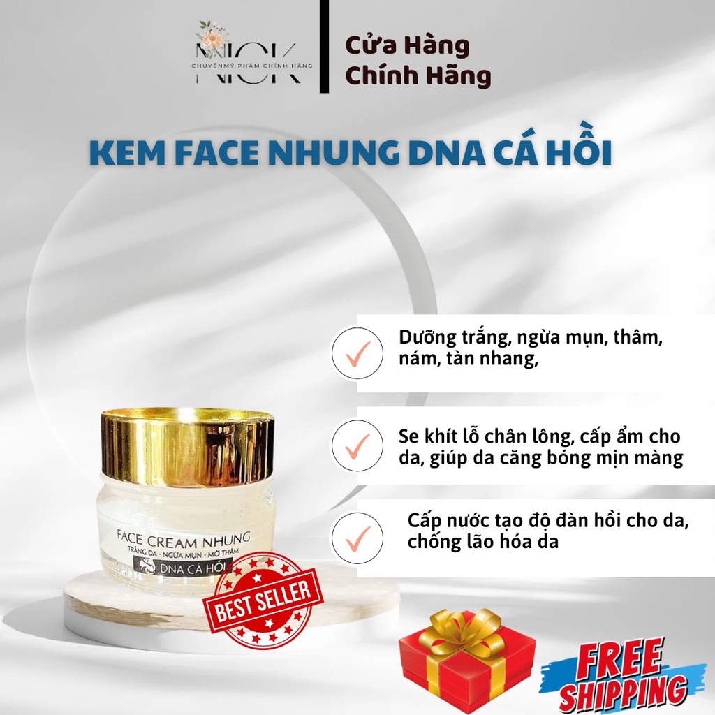 Kem Face Nhung Phạm Điệp Beauty, Sáng Da, Giảm Mụn, Nám, Tàn Nhang