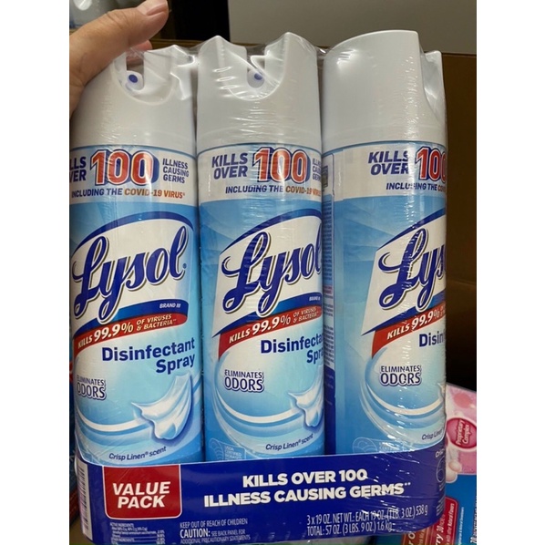 xịt khuẩn lysol Mỹ 538g