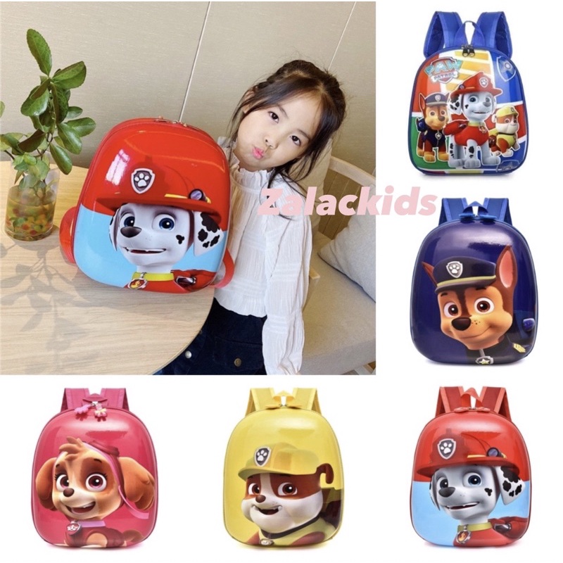 Balo đi học mầm non mẫu giáo cho bé trai bé gái đội chó cứu hộ Pawpatrol chống nước cho bé đi học đi chơi ZalacKids