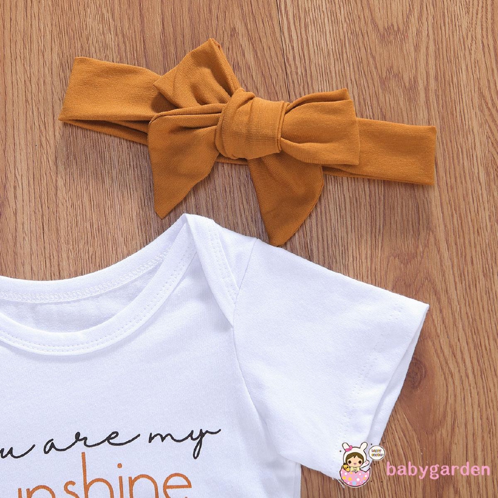 Baby Girl Fashion Short Sleeve Romper Set