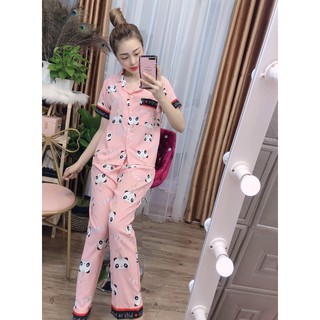 BỘ LỤA THÁI - tay ngắn quần dài p3