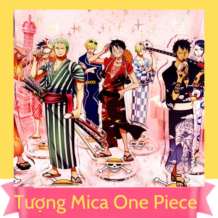 [Mới] 1 Tượng mica standee One Piece để bàn cực chất anime