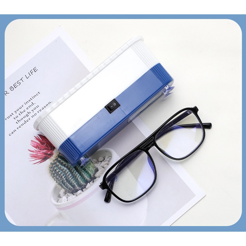 Máy rửa - vệ sinh kính, đồng hồ, trang sức bằng sóng âm đa năng 3 in 1 - [Tặng kèm tô vít 2 đầu]