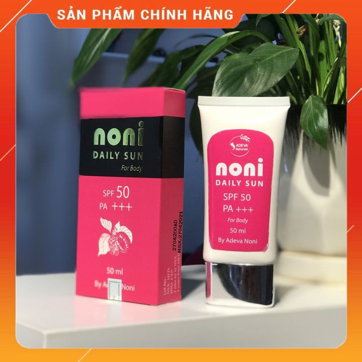 Kem Chống Nắng Body - Chống Nắng Thế Hệ Mới SPF 50, PA +++ (Adeva Noni) 50 ml