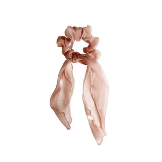 Cột tóc buộc tóc scrunchies vải lụa phi bóng nữ tính thanh lịch [3.8]