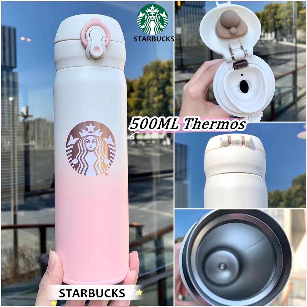 Bình nước giữ nhiệt chân không 24 tiếng 400ml kèm vỏ bọc chống tràn tiện dụng cho học sinh