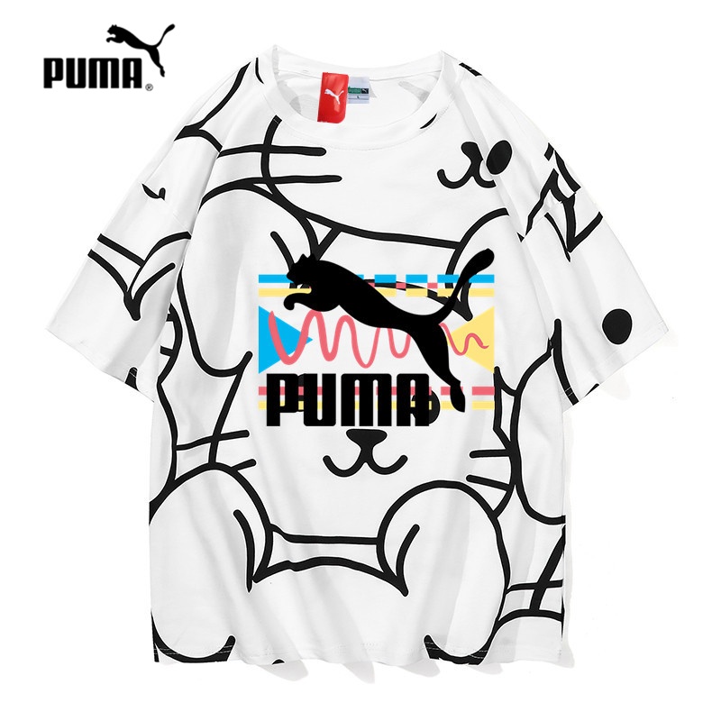 Áo Thun Puma 100% Chính Hãng Họa Tiết Gấu Dễ Thương Cho Nam Nữ