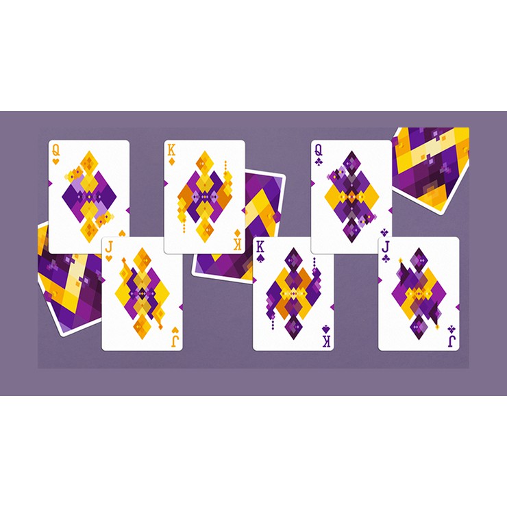 Bài Mỹ ảo thuật cao cấp USA: Diamon Playing Cards N° 14 Purple Star Playing Cards by Dutch Card House Company
