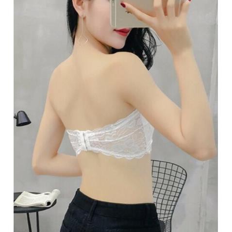 Áo Lót Bra Quây Ren Áo Ống Vanvene phù hợp mặc áo trễ áo hở vai free size 40-53kg, vòng ngực 75-90cm - CHỒNG TỤT A258