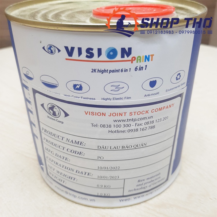 Dầu lau bảo quản Vision 900g