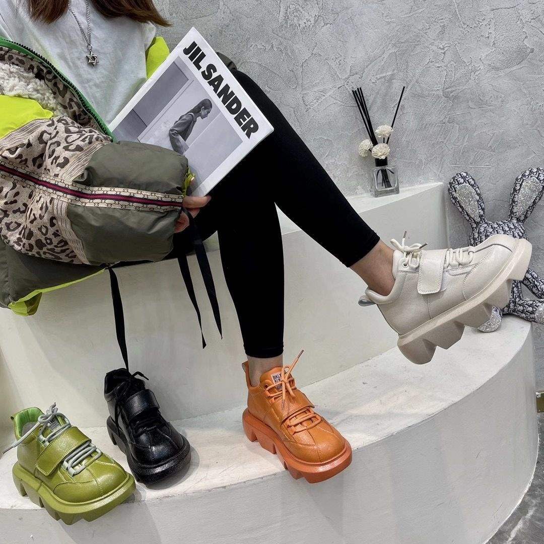 Giày Búp Bê Đế Bánh Mì Kiểu Hàn Quốc Xinh Xắn Cho Nữ 2021