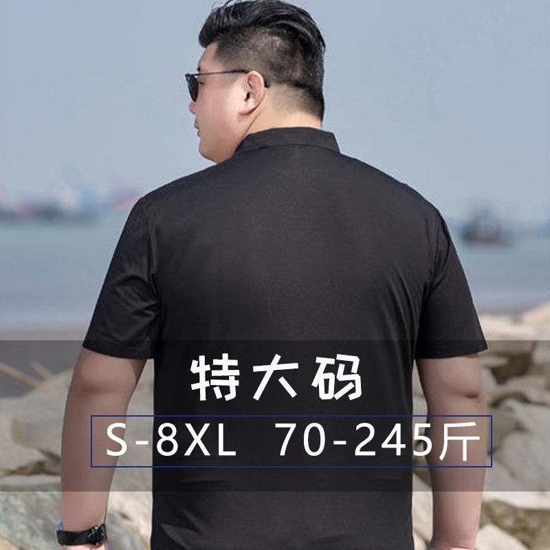 Áo Sơ Mi Tay Ngắn Màu Sắc Đơn Giản Có Size Lớn Cho Nam 100Kg