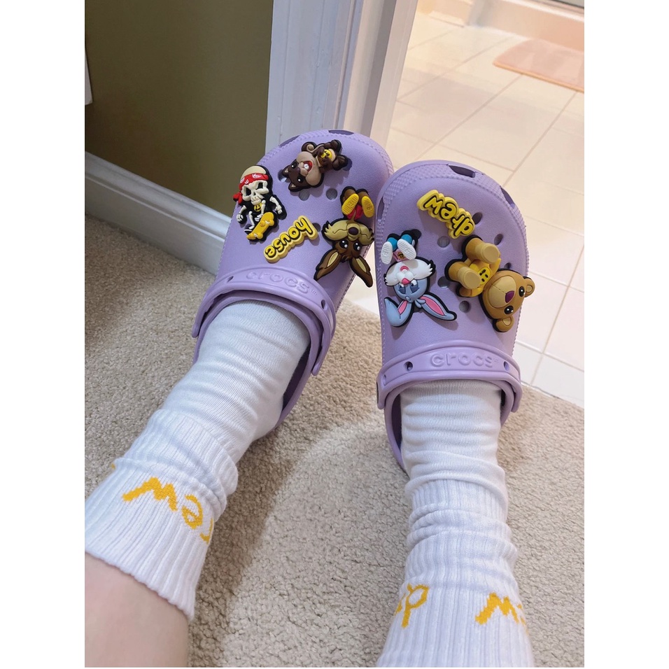 [Hàng xuất] Dép sục Clog - TẶNG kèm full bộ hình gắn Drew House 3D như ảnh