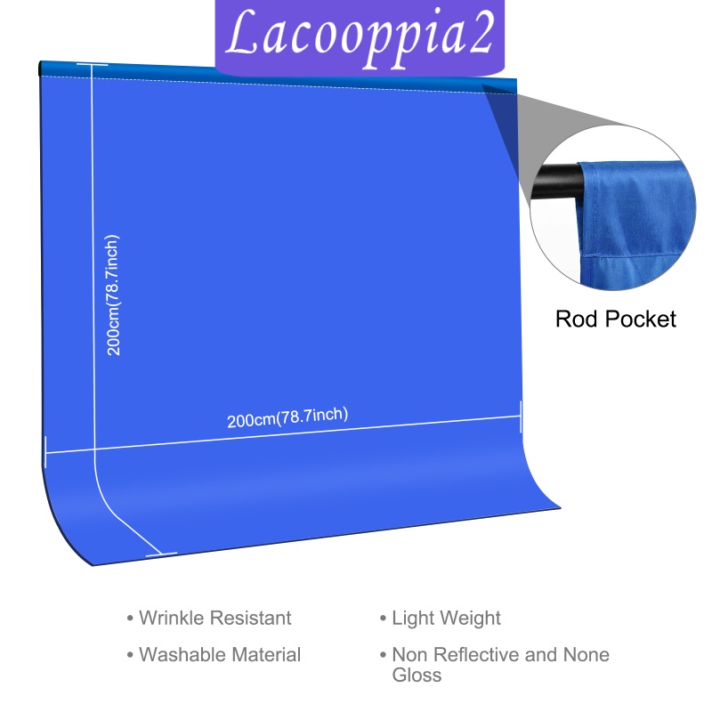 [LACOOPPIA2] Dualsided Matte Cloth Photography Solid Color Backdrop Background for Photoshoot Photo Studio Televison High Density Screen Recording Dustproof