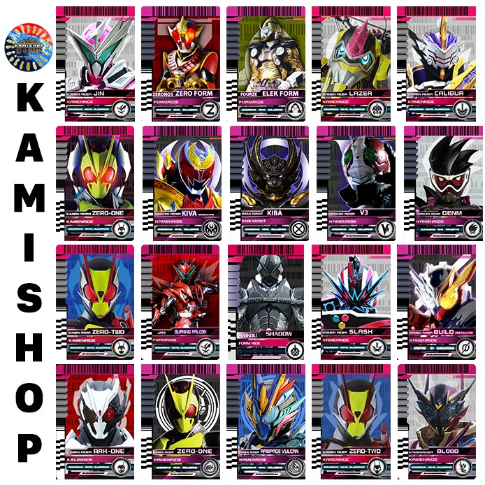 Card Kamen Rider Decade KAMISHOP Mẫu Mới Set 4