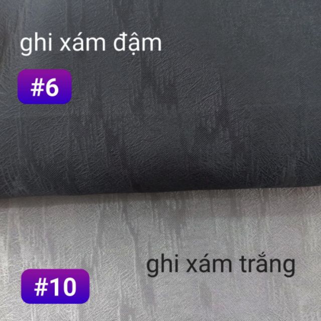 Rèm cửa❤️HOT❤️ Rèm cửa đẹp, cản nắng cách nhiệt MÀU GHI XÁM (#6). NHIỀU SIZE