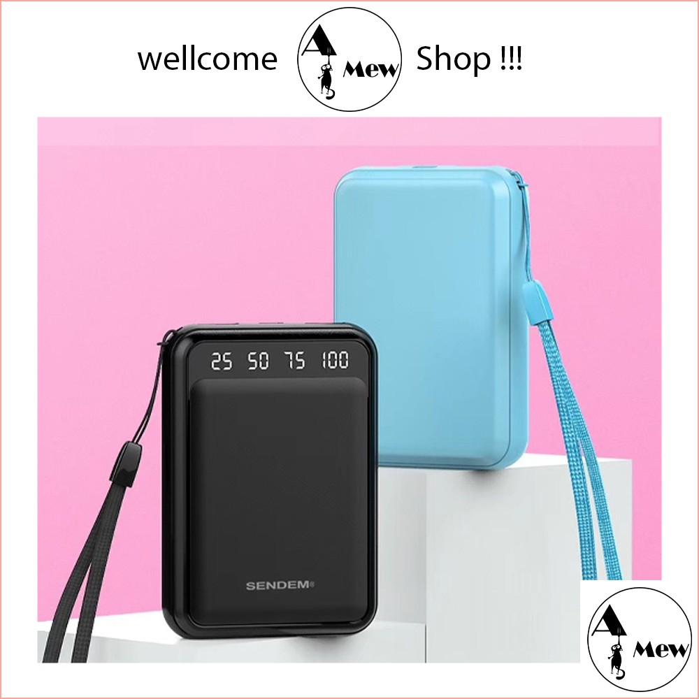 [CHÍNH HÃNG]Sạc Dự Phòng Chính Hãng Sendem P300 - Dung Lượng 10000mah - A MEW SHOP