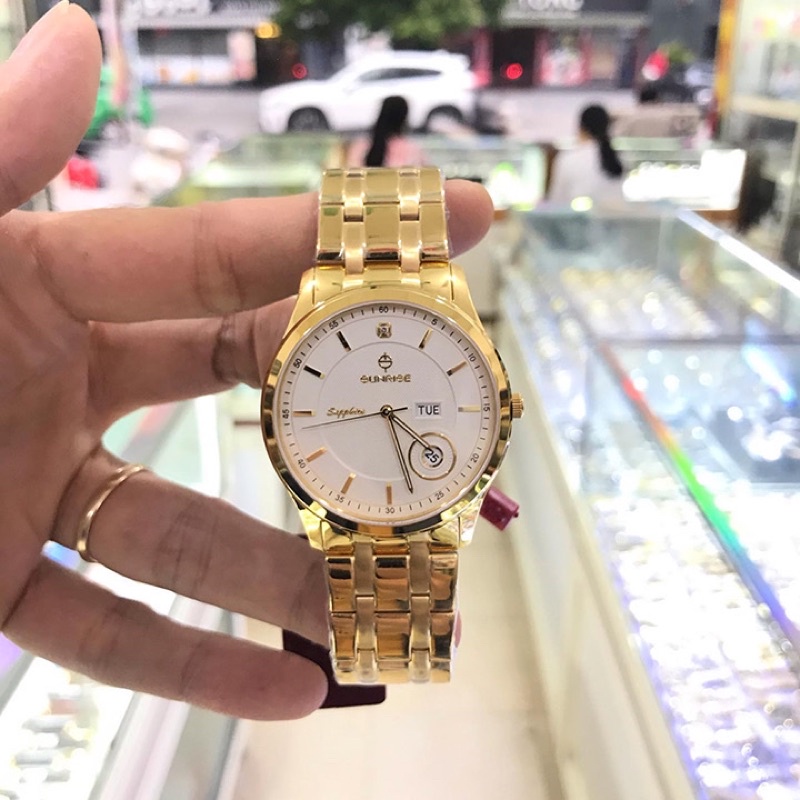 Đồng hồ nam SUNRISE 782SWAV Full hộp, thẻ bảo hành chính hãng, Kính Sapphire