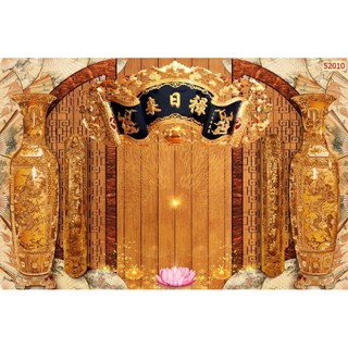 Tranh dán tường 3D dán bàn thờ
