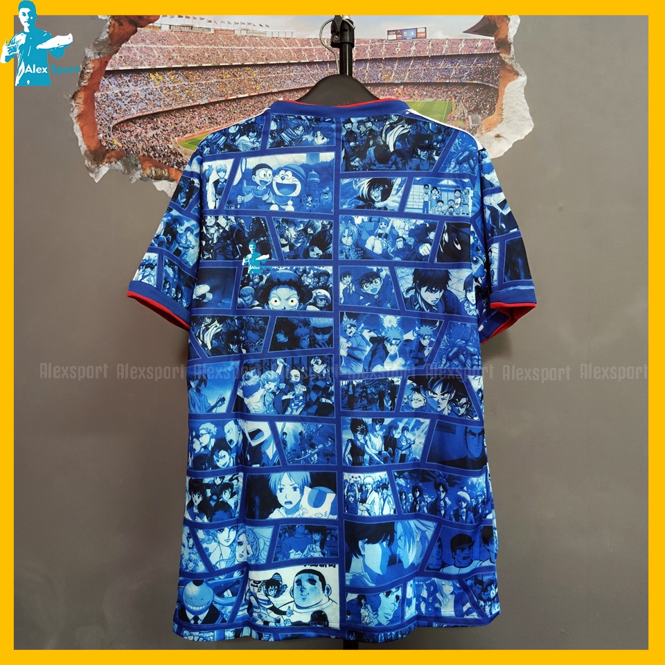 LOGO THÊU Bộ Quần Áo Bóng Đá ĐTQG Nhật Bản 22-23 Anime Bản Đẹp Thoáng Khí - Alex Sport