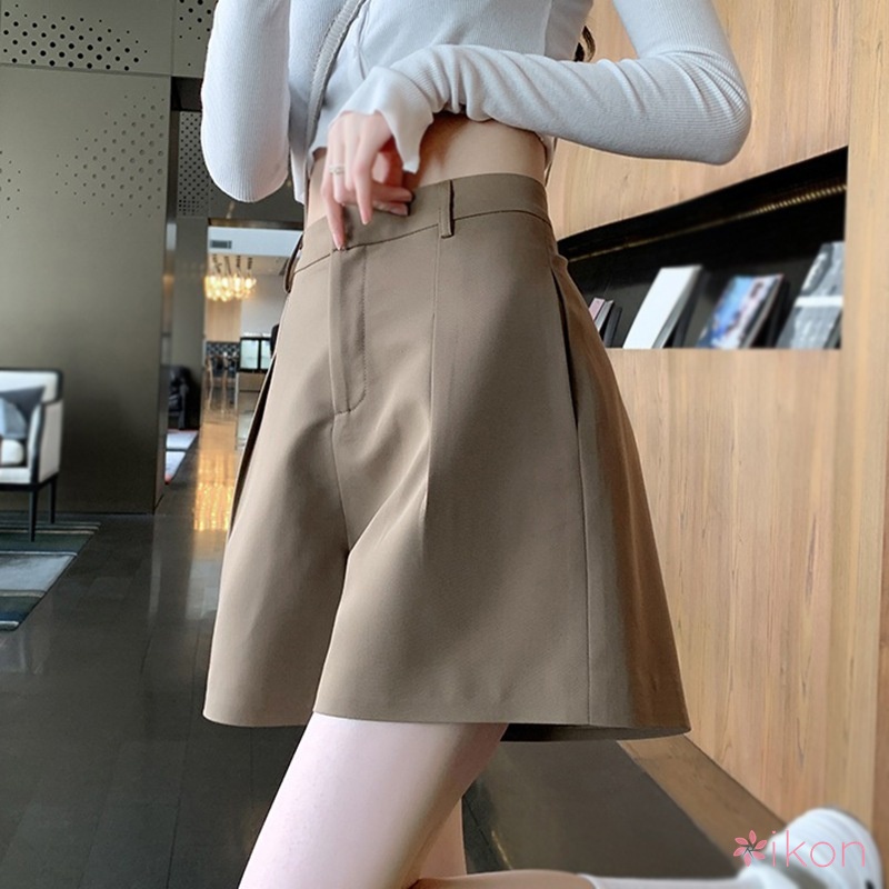 Quần Short Nữ Ống Rộng Lưng Cao Thời Trang