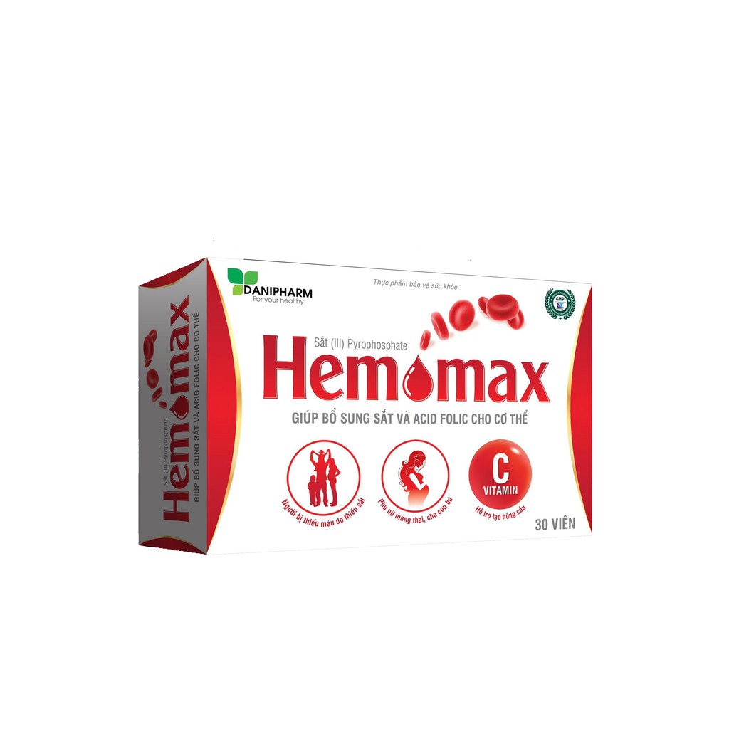 HEMOMAX - VIÊN UỐNG BỔ SUNG SẮT VÀ ACID FOLIC - HỖ TRỢ TẠO HỒNG CẦU - DÙNG CHO PHỤ NỮ MANG THAI - NGƯỜI THIẾU SẮT