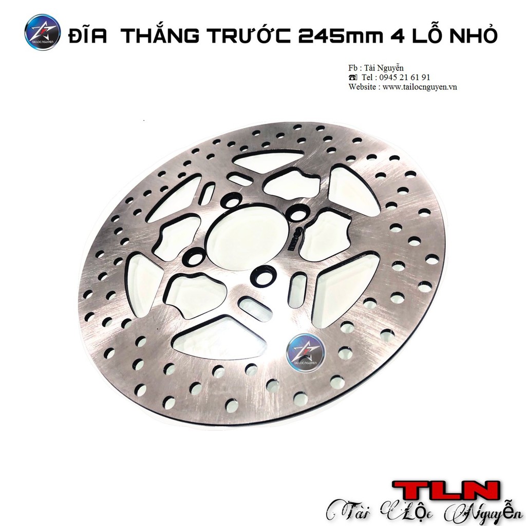 ĐĨA THẮNG TRƯƠC 245MM VÀ 260MM CHO XE ĐI ĐÙM 4 LỖ