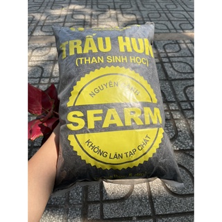 TRẤU HUN (than sinh học) nguyên cánh SFarm, giá thể trộn đất gói 5dm3