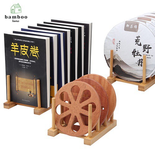 Kệ úp dĩa THE BAMBOO giá trưng bày dĩa giá trưng bày tạp trí bằng tre gỗ tiện lợi đẹp mắt cho nhà bếp nhiều kích thước | BigBuy360 - bigbuy360.vn