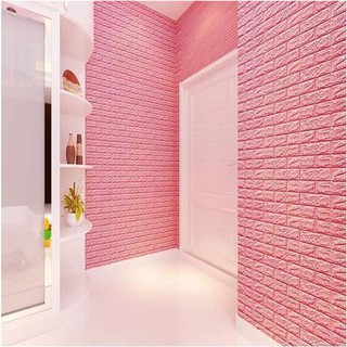 Xốp dán tường giả gạch 3d giá rẻ chống ẩm mốc siêu dính khổ lớn 70x77 cm