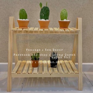 Kệ để đồ 2 tầng gỗ Quế thơm