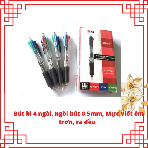 Bút bi 4 ngòi M&amp;G ABP80371 ngòi 0.7mm