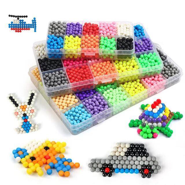 FOLLOW TẶNG 3KHÀNG CÓ SẴN Bộ đồ chơi xếp hình hạt nhựa màu nước sáng tạo aquabeads Nhật Bản 10 15 24 màu CHỌN MẪUVO