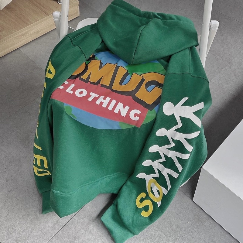 [sẵn] Áo Hoodie Form Rộng Xanh Rêu APPALLED PQK [nam nữ mặc ] | BigBuy360 - bigbuy360.vn