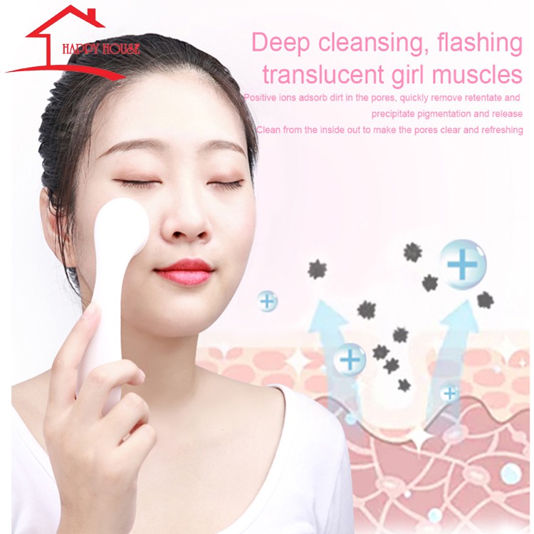 Máy massage mặt cầm tay dưỡng trắng da, dụng cụ làm sạch da mặt, dụng cụ chăm sóc da hiệu quả
