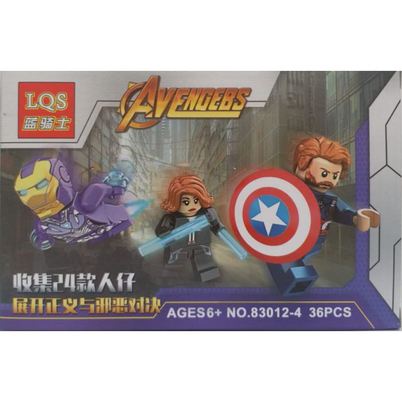 Mô Hình Đồ Chơi Lego Captain America Black Widow Pepper Potts 3 Mf Marvel Avenger Infinity War End Game