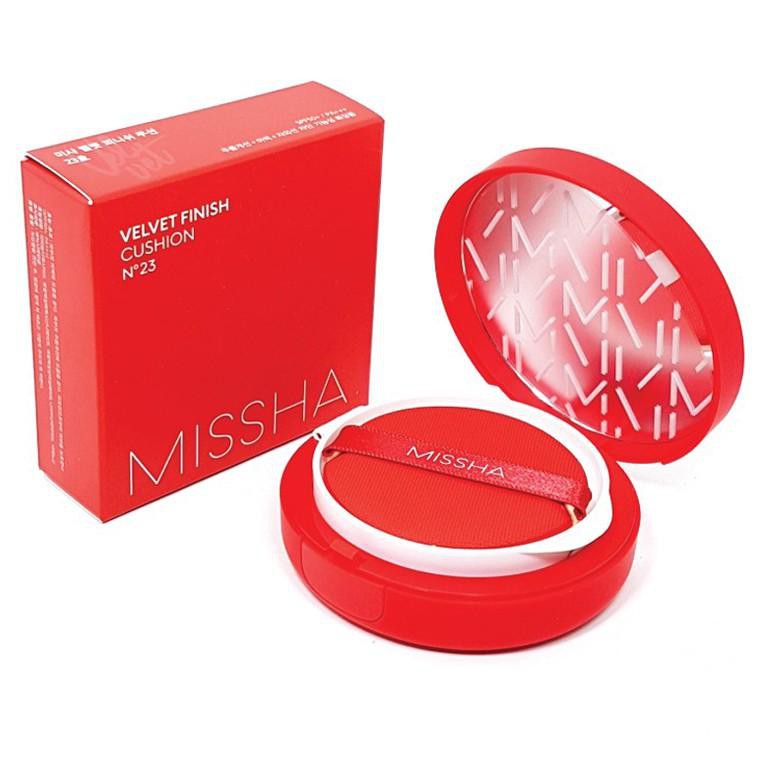 Phấn Nước Missha Velvet Finish Cushion Vỏ Đỏ Tone23 - Kiềm Dầu, Che Phủ Tốt - Amora Skinlab | BigBuy360 - bigbuy360.vn