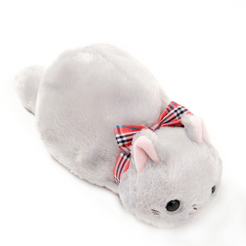 Túi Đựng Bút Hình Mèo Nhồi Bông Mềm Mại Dễ Thương