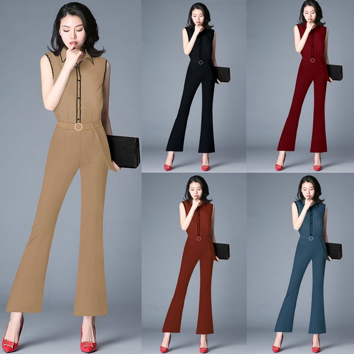Đồ Bay Dài Ống Loe Phối Viền Đen Xinh Xắn J940