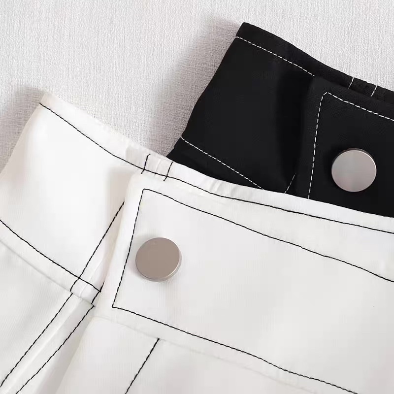 Quần giả váy dáng chữ A đường may nổi, váy chữ A lưng cao chất vải dày dặn [Quảng Châu cao cấp] | BigBuy360 - bigbuy360.vn