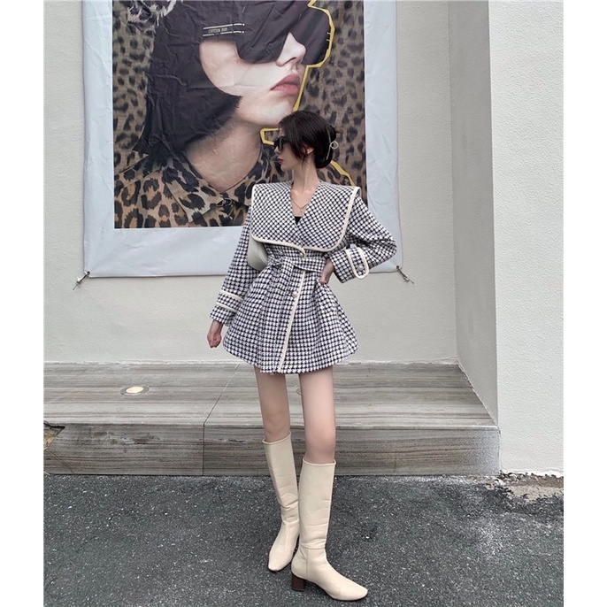 [Ảnh thật] Áo Khoác Vai Măng Tô Vai Thuỷ Thủ Hàn Quốc | BigBuy360 - bigbuy360.vn