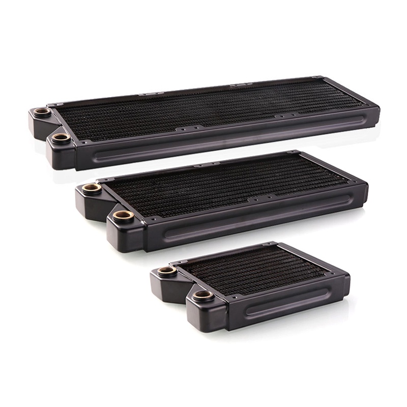 Bykski Azieru 120/360 / 240mm Tản nhiệt đồng cho PC Làm mát Độ dày 27mm G1 / 4 '' Chủ đề 12cm Quạt tản nhiệt Nước tản nhiệt Hiệu suất cao