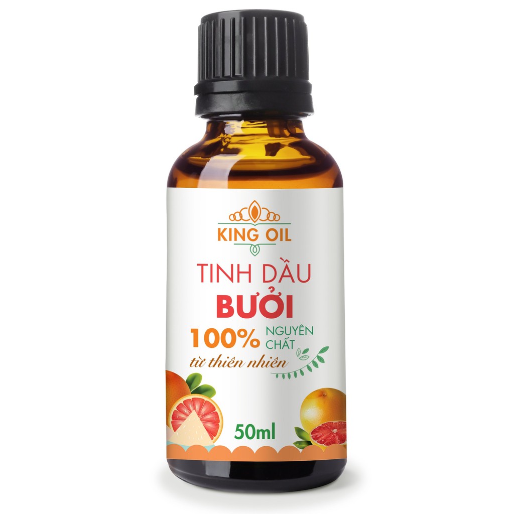 Tinh dầu bưởi 50ml nguyên chất từ vỏ bưởi, giúp chăm sóc tóc chắc khỏe, ống mượt, kích thích mọc tóc