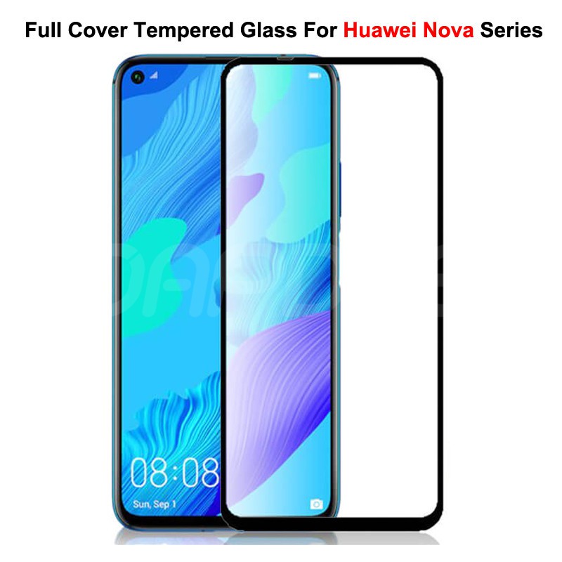 Kính Cường Lực Bảo Vệ Toàn Màn Hình 21d Cho Huawei nova 4 5 6 7 8 3i 5i 7i 4e 5T 5z SE Youth Pro 4G 5G