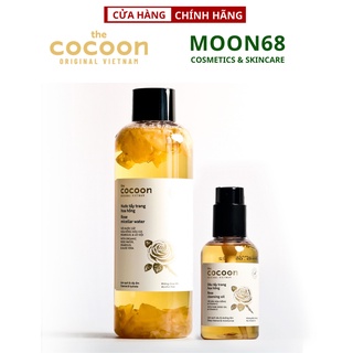 Combo Nước tẩy trang hoa hồng cocoon 500ml + Dầu tẩy trang hoa hồng cocoon 140ml