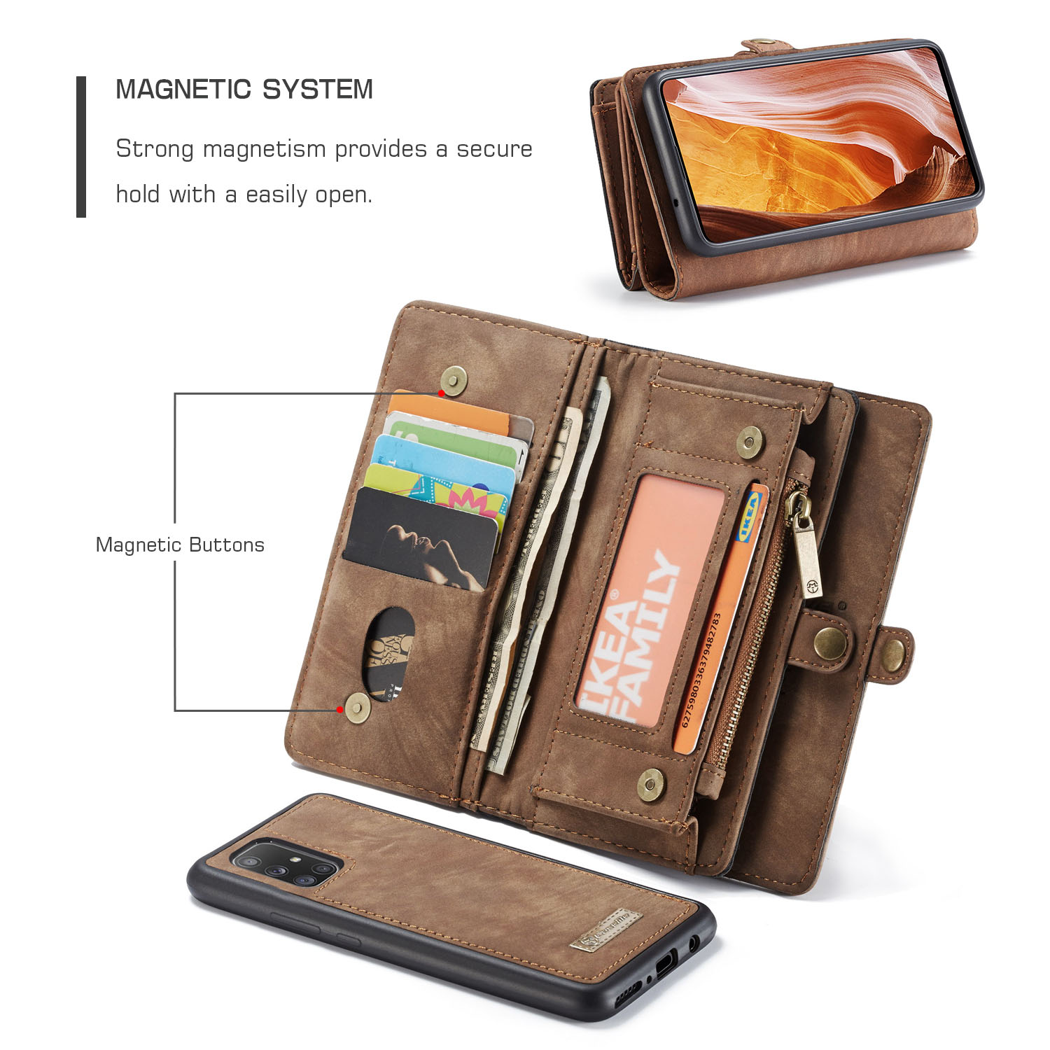 Casing Huawei Mate 20 P30 P20 Pro Lite Caseme Flip Magnetic Split Frosted Leather Wallet Money Card Bag Single Shell Holder Cover Case