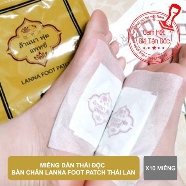 Miếng dán thải độc bàn chân Lanna Foot Patch Thái Lan | BigBuy360 - bigbuy360.vn