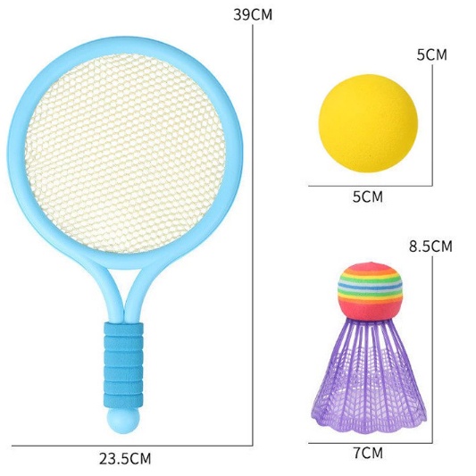 Bộ vợt tennis và cầu lông kèm 2 quả cầu chất lượng cao cho trẻ em vận động thể thao và giải trí
