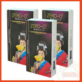 [SALE SHOCK] Bao cao su Zero - O2 Siêu mỏng, Siêu trơn - Hộp 12pcs Chính hãng nhập khẩu nhật bản 100%