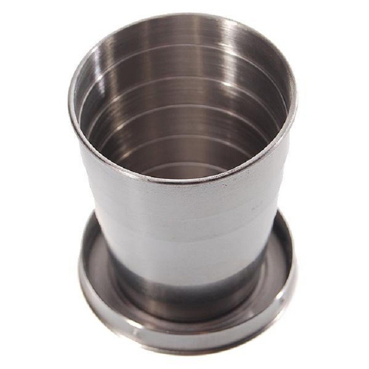 Cốc inox gấp gọn đa năng bỏ túi tiện dụng, sử dụng trong lớp học, trường mầm non, văn phòng,ly uống nước du lịch gấp gọn